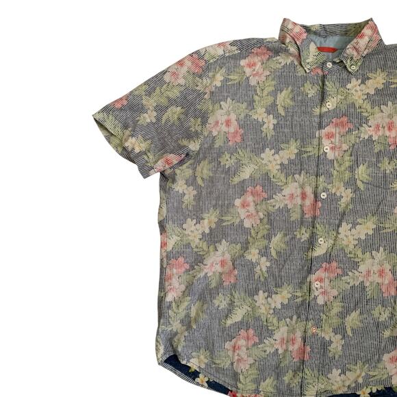 Tommy Bahama Relax Men's Size 2XL Button Down Floral Reverse Print Shirt - Picture 7 of 15